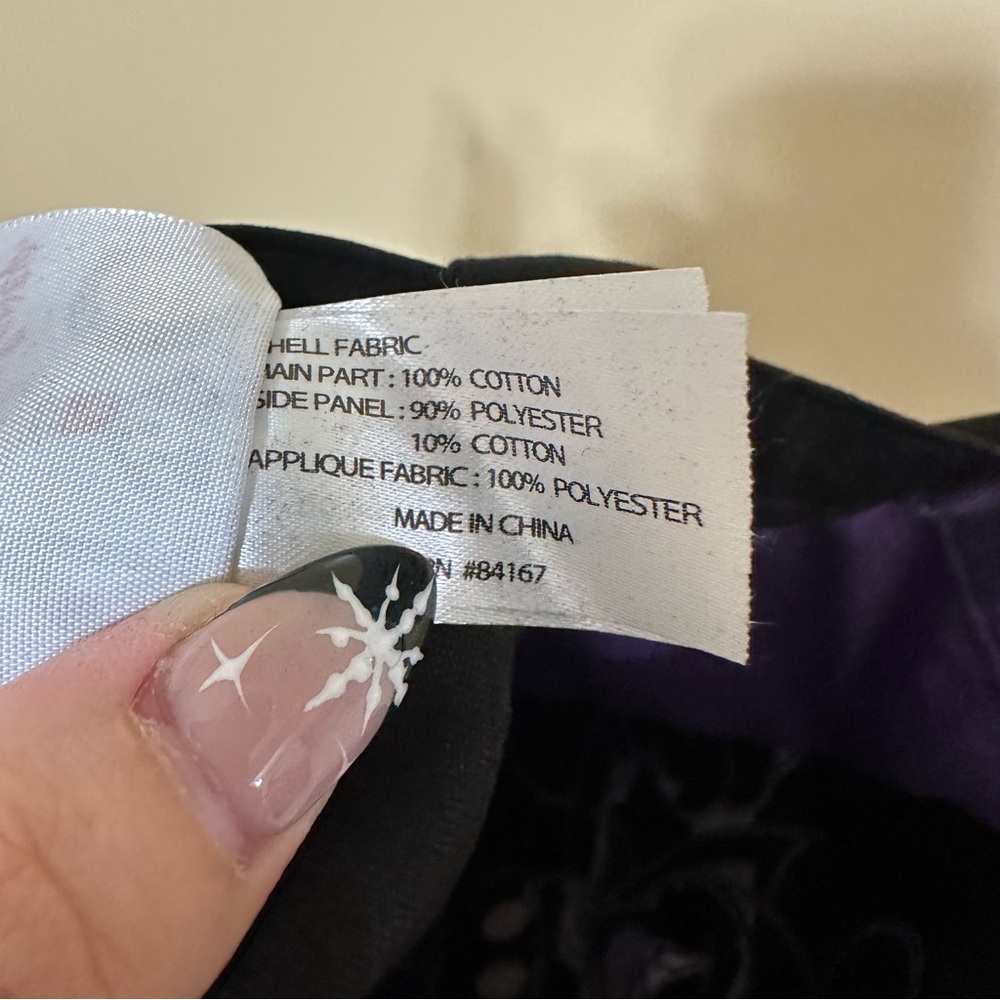 World Of Disney NYC Happy Halloween Cloth Tote Bag Trick-or-treat Black/purple - Picture 5 of 5
